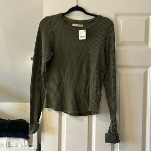 Free people long sleeve waffle